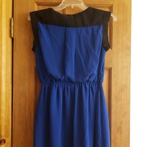 Black and blue dress